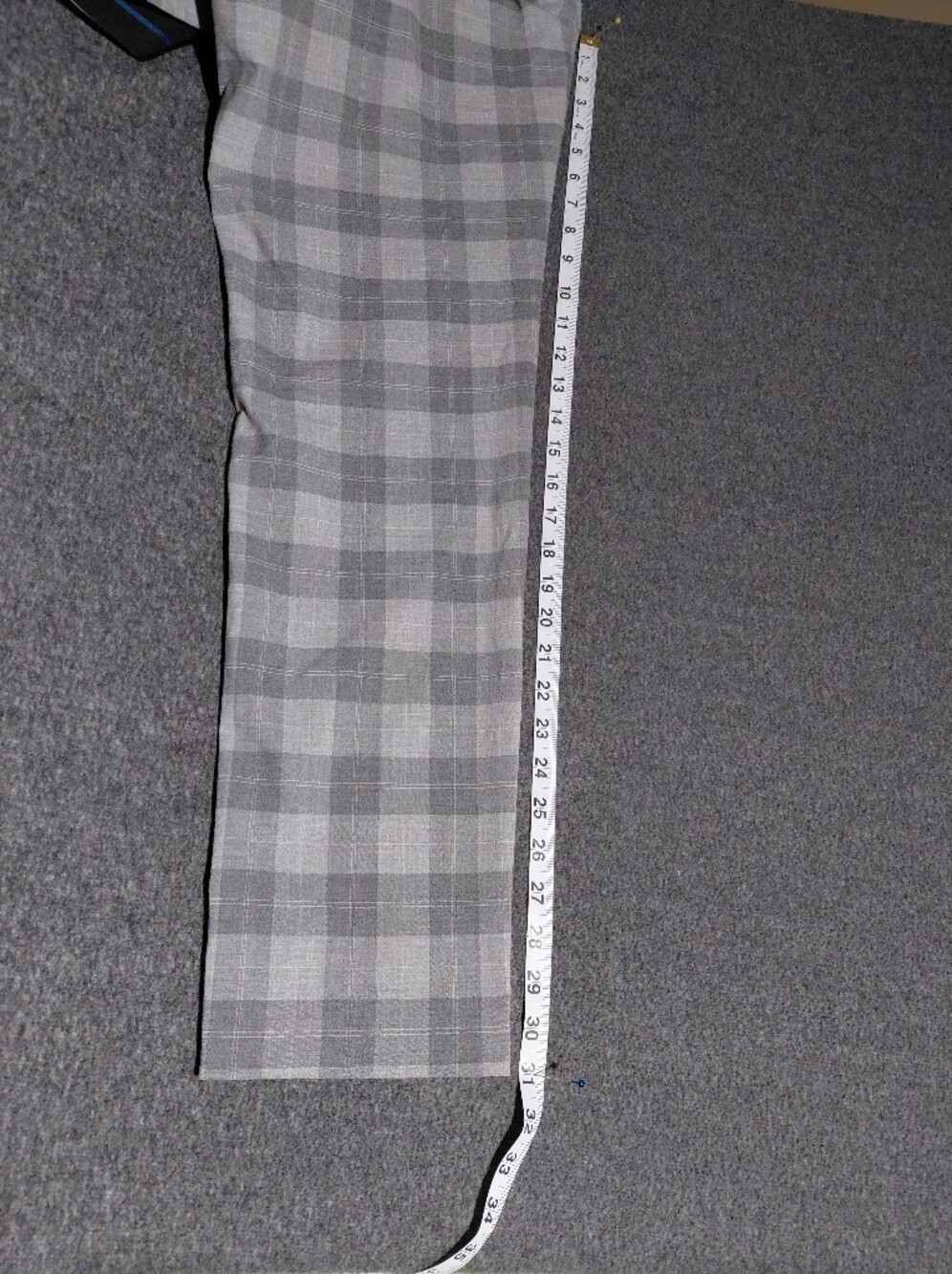 Jack & Jones Mens Gray Plaid Slim Dress Pants Sz 34/31 - Picture 7 of 7